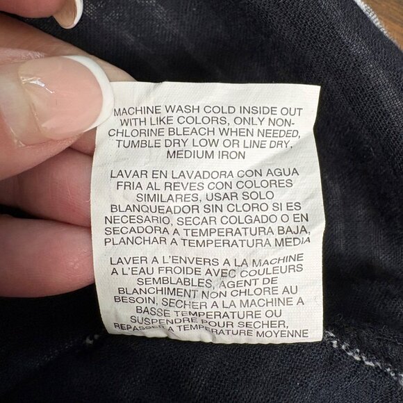 Riders By Lee Striped Button Up Shirt Womens Size Large Long Sleeve Cotton Comfy - Picture 8 of 9